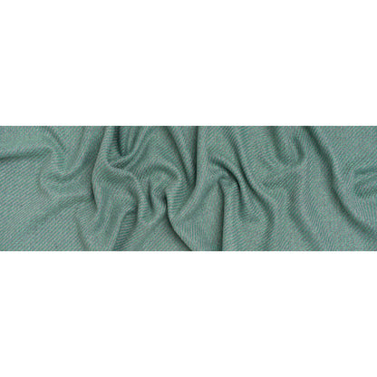 Metallic Wool and Polyester Tweedy Twill - Silvery Gray, Sea Green and Light Blue - Deadstock - Full
