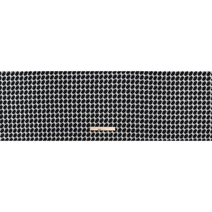 Wool Blend Tweed with Clear Baby Sequins - Black and White Chunky Houndstooth - Deadstock - Full