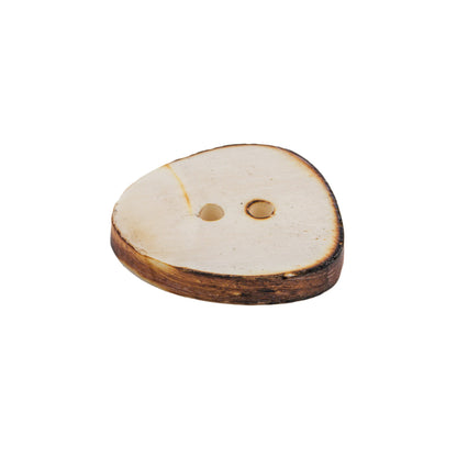 White Bone Button - 36L/23mm Folded