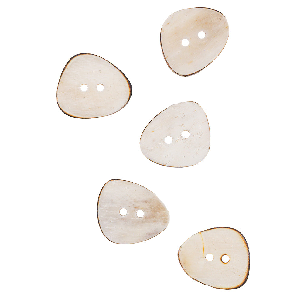 White Bone Button - 36L/23mm Full