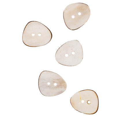 White Bone Button - 36L/23mm Full