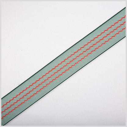 Dark Green Sheer Ribbon
