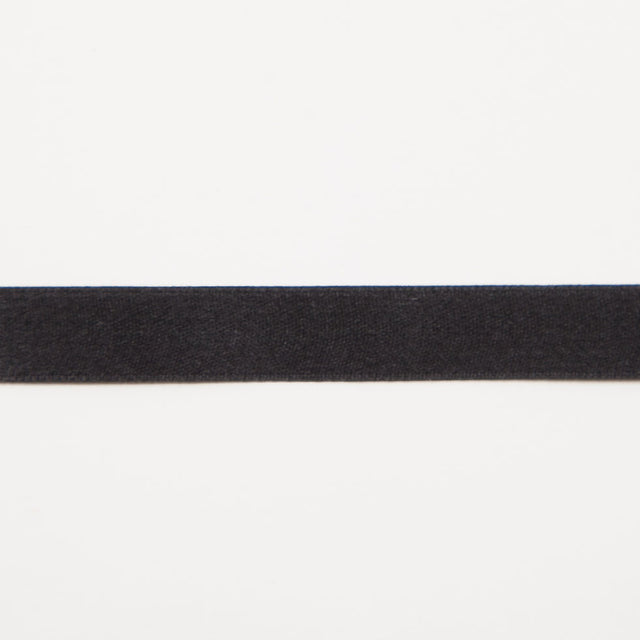 3/8" Black Double Face Silk Satin Ribbon