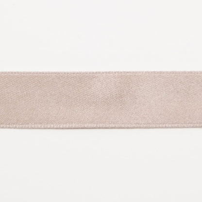 Stone Double Face Silk Satin Ribbon - 0.5" Folded