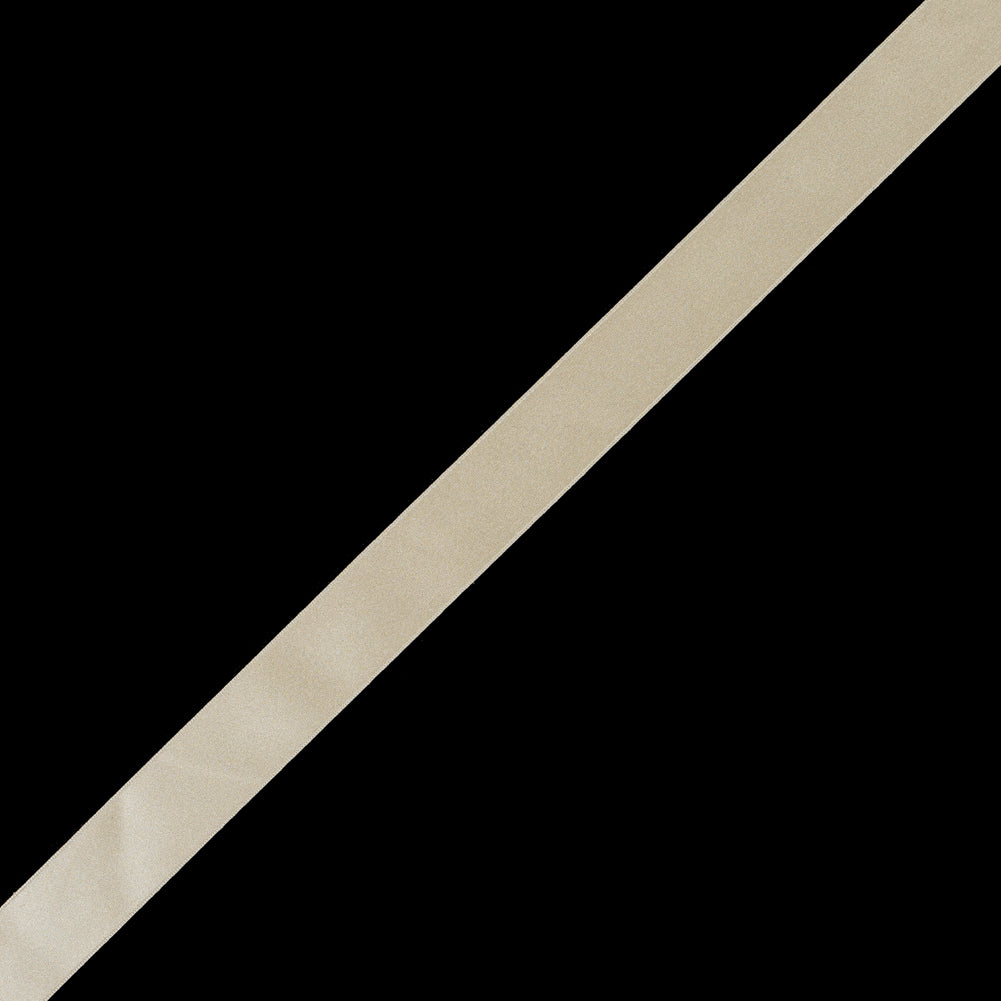 Light Gold Double Face Silk Satin Ribbon - 1"