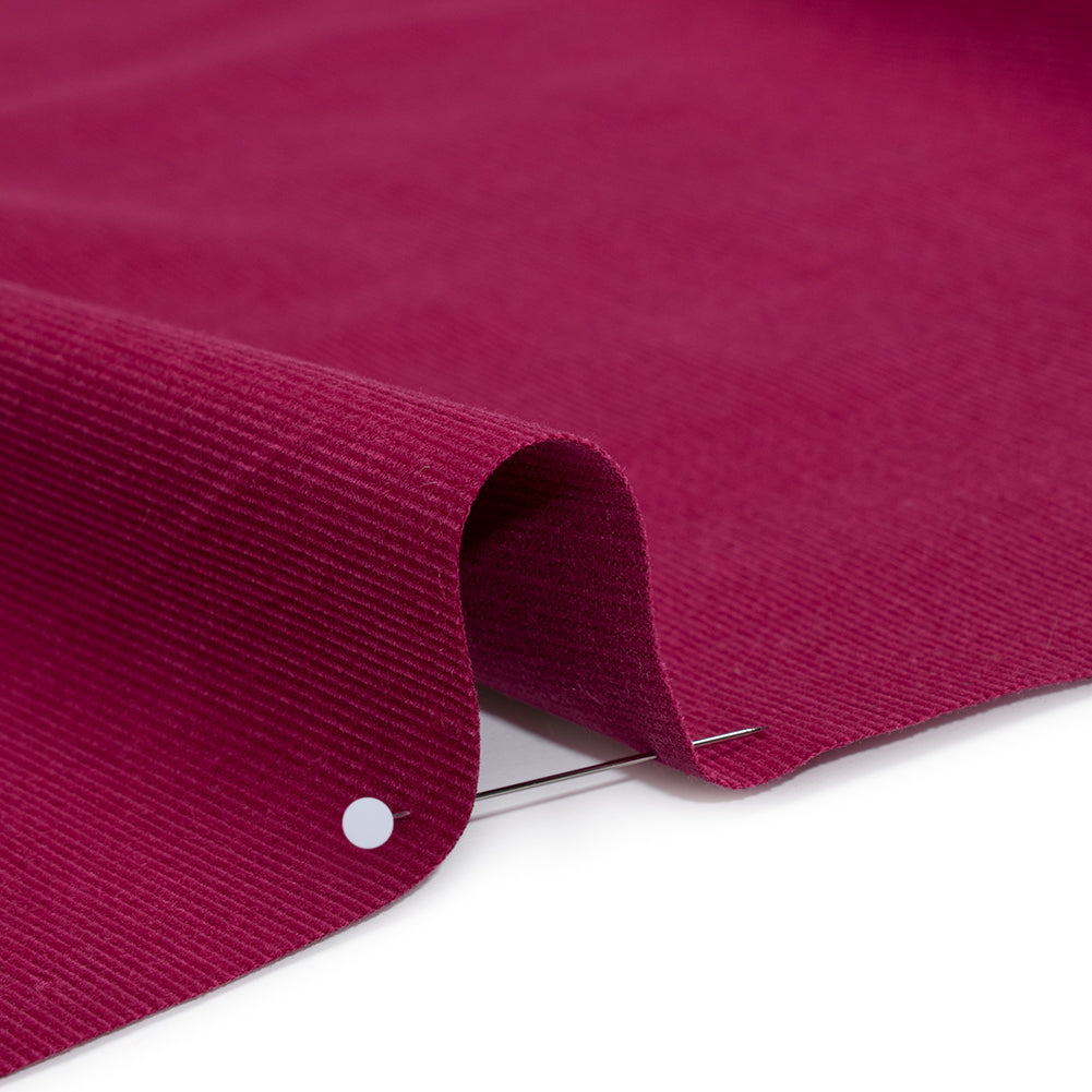 Featherwale Cotton Corduroy - Raspberry - Dawn Collection - Detail