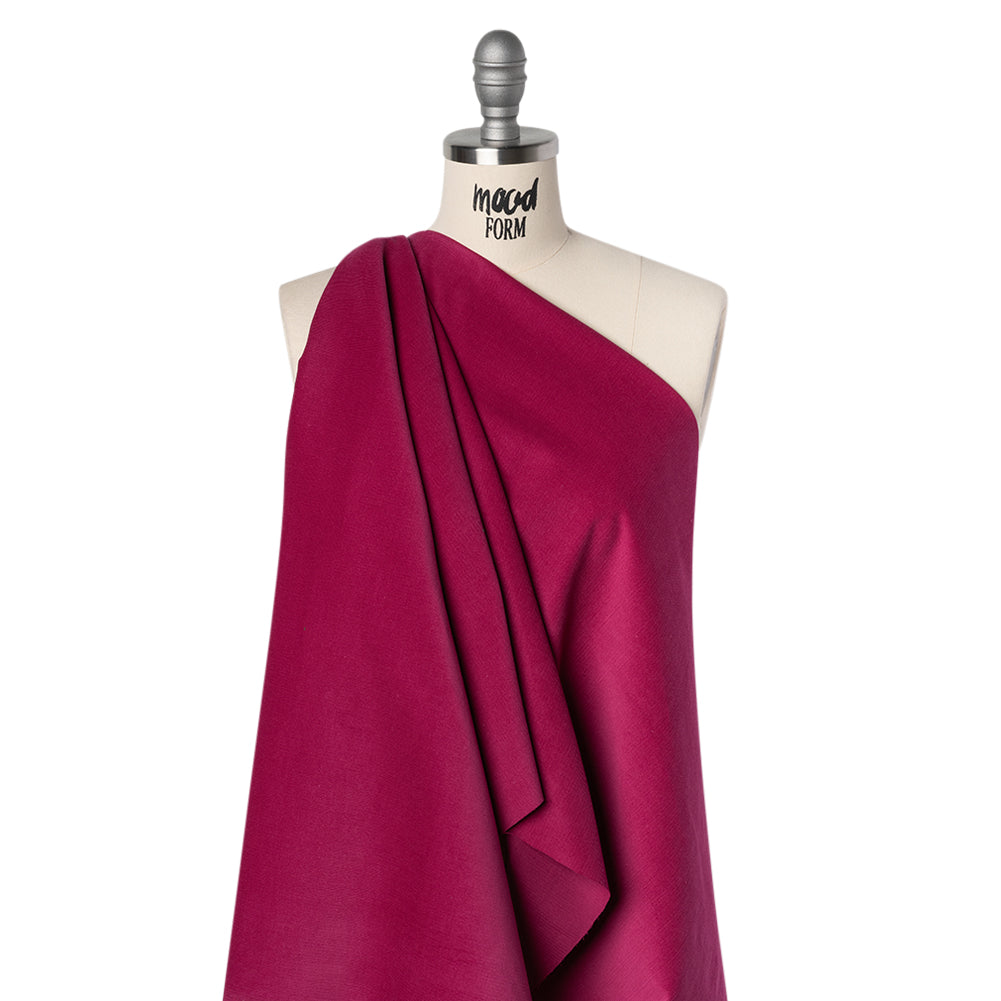 Featherwale Cotton Corduroy - Raspberry - Dawn Collection - Drape