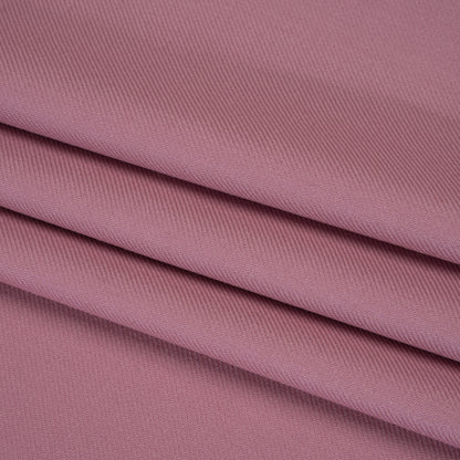 Virgin Merino Wool Twill Suiting Made in Italy - Dusty Rose