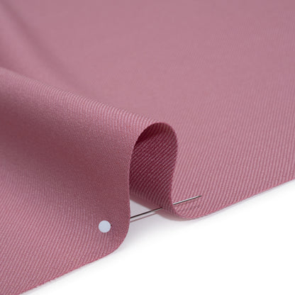 Virgin Merino Wool Twill Suiting Made in Italy - Dusty Rose