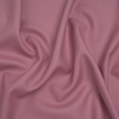 Virgin Merino Wool Twill Suiting Made in Italy - Dusty Rose