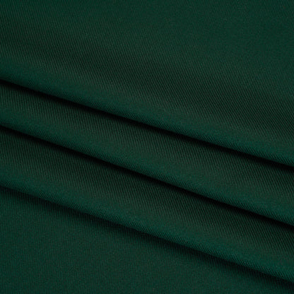 Virgin Merino Wool Twill Suiting Made in Italy - Dark Green