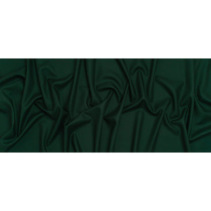 Virgin Merino Wool Twill Suiting Made in Italy - Dark Green
