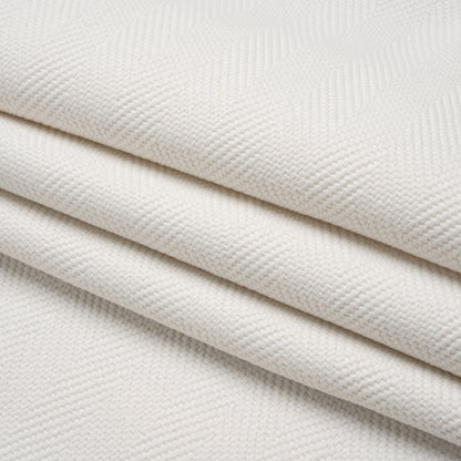 Olefin Upholstery Twill - Ivory Railroaded Herringbone