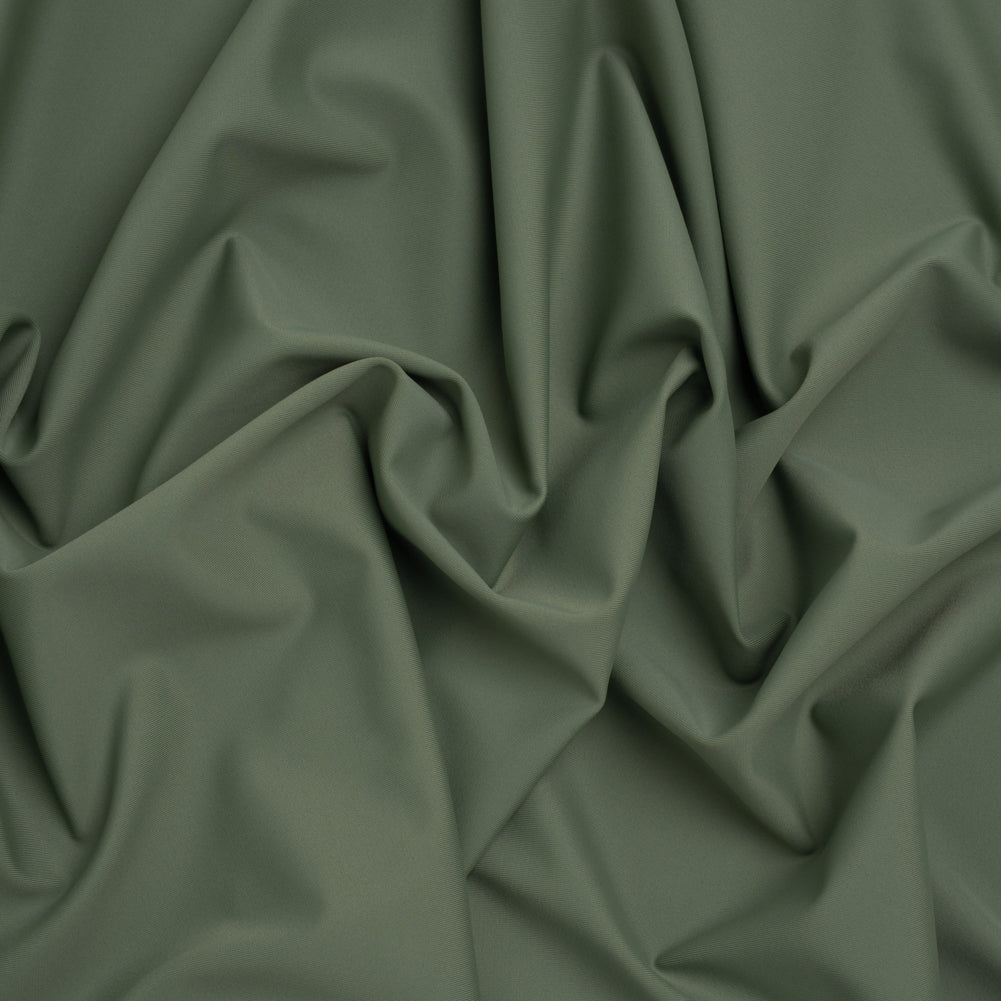 Stretch Econyl Nylon Jersey - Army Green - Designer Deadstock