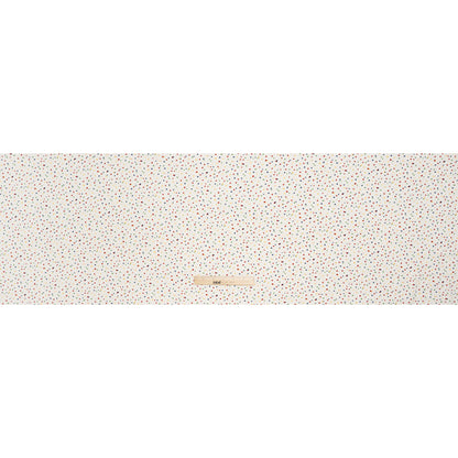 Sustainable Viscose Crepe Print - Rainbow Painterly Confetti Dots - Designer Deadstock