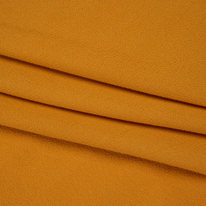 Rayon Blend Ghost Crepe - Golden Mustard Yellow - Designer Deadstock