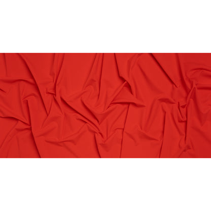 Stretch Econyl Nylon Jersey - Hot Red - Designer Deadstock