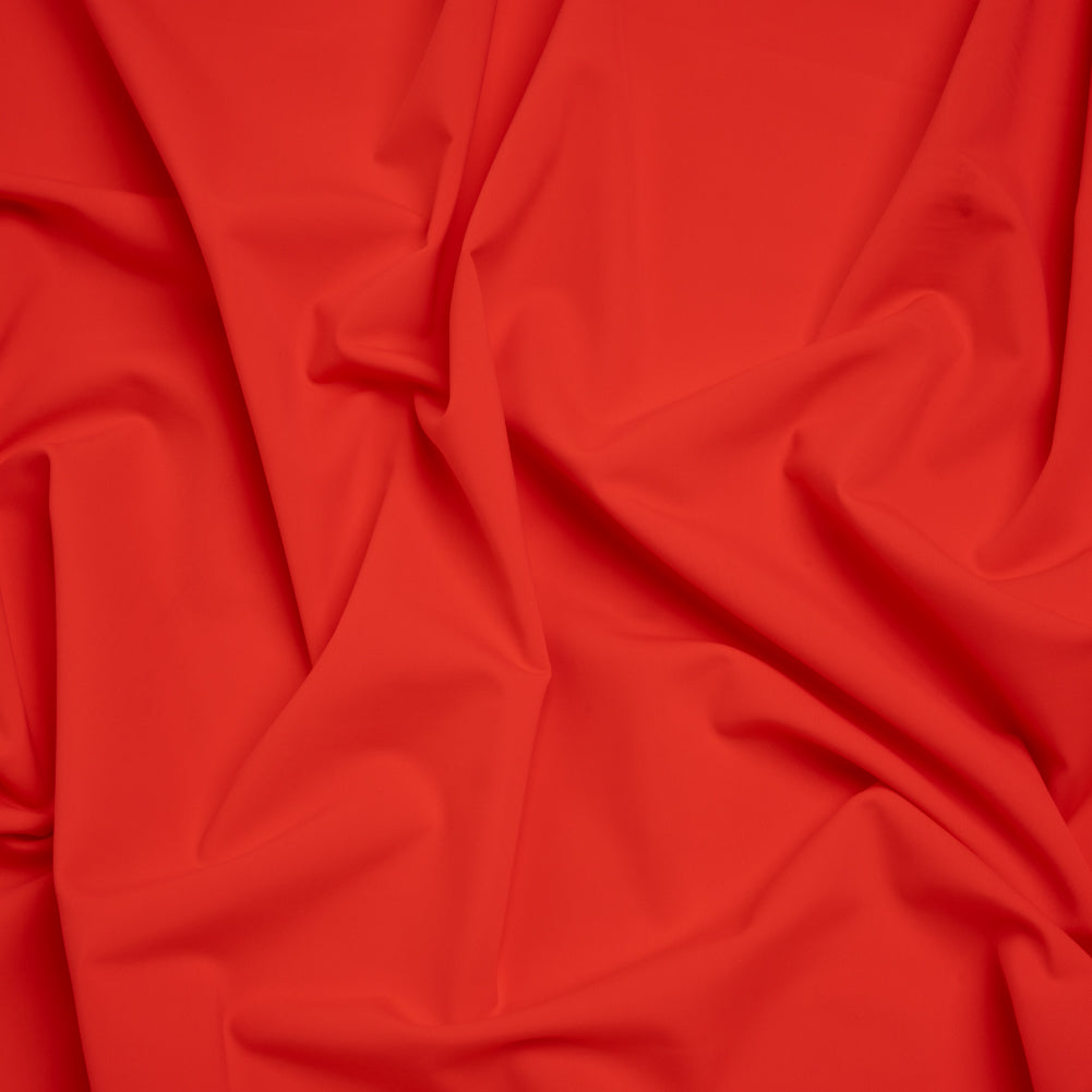 Stretch Econyl Nylon Jersey - Hot Red - Designer Deadstock