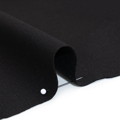 Stretch Rayon Ponte - Black - Designer Deadstock