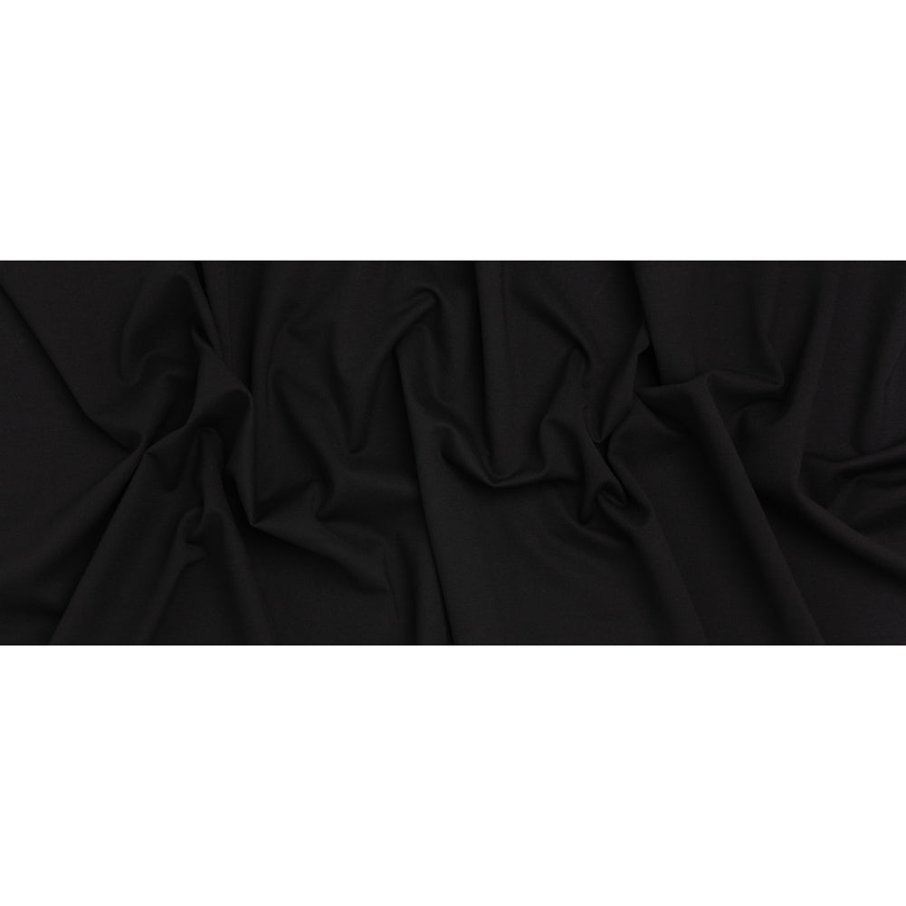 Stretch Rayon Ponte - Black - Designer Deadstock - Full