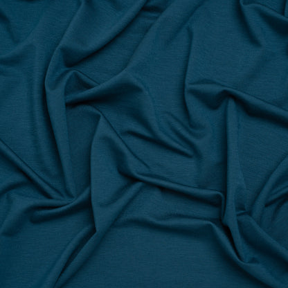 Stretch Tencel Jersey Knit - Deep Ocean Blue - Designer Deadstock