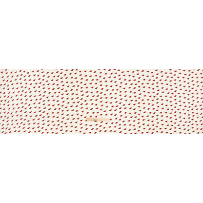 Sustainable Viscose Crepe Print - Ruby Red and Cream Rose Floral - Designer Deadstock