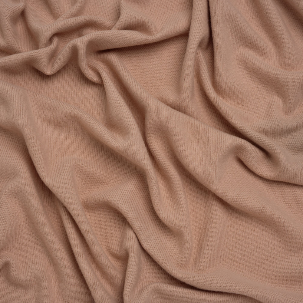 Brushed Stretch Tencel and Organic Cotton Sweater Knit - Dusty Pink - Designer Deadstock