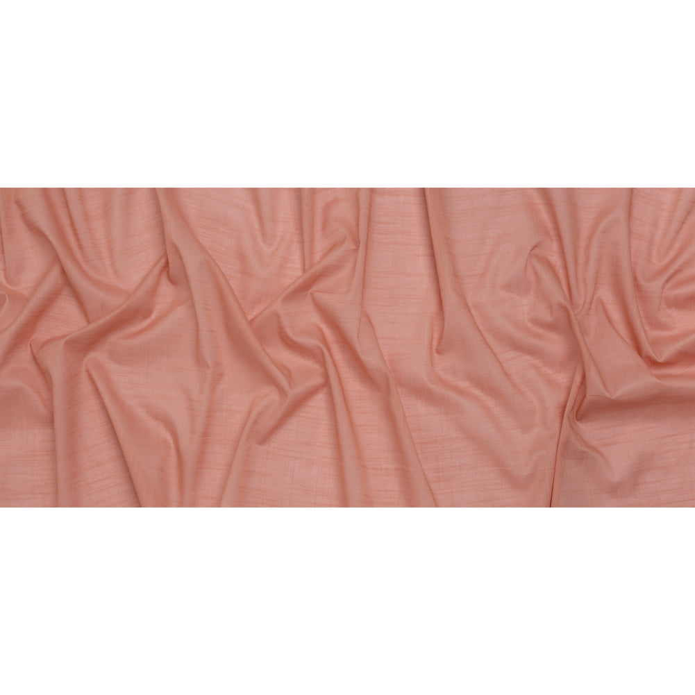 Textured Cotton Voile - Muskmelon Pink - Famous Australian Designer Deadstock - Full