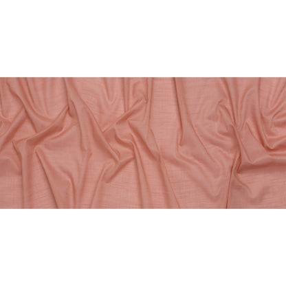 Textured Cotton Voile - Muskmelon Pink - Famous Australian Designer Deadstock