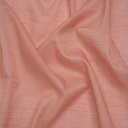 Textured Cotton Voile - Muskmelon Pink - Famous Australian Designer Deadstock