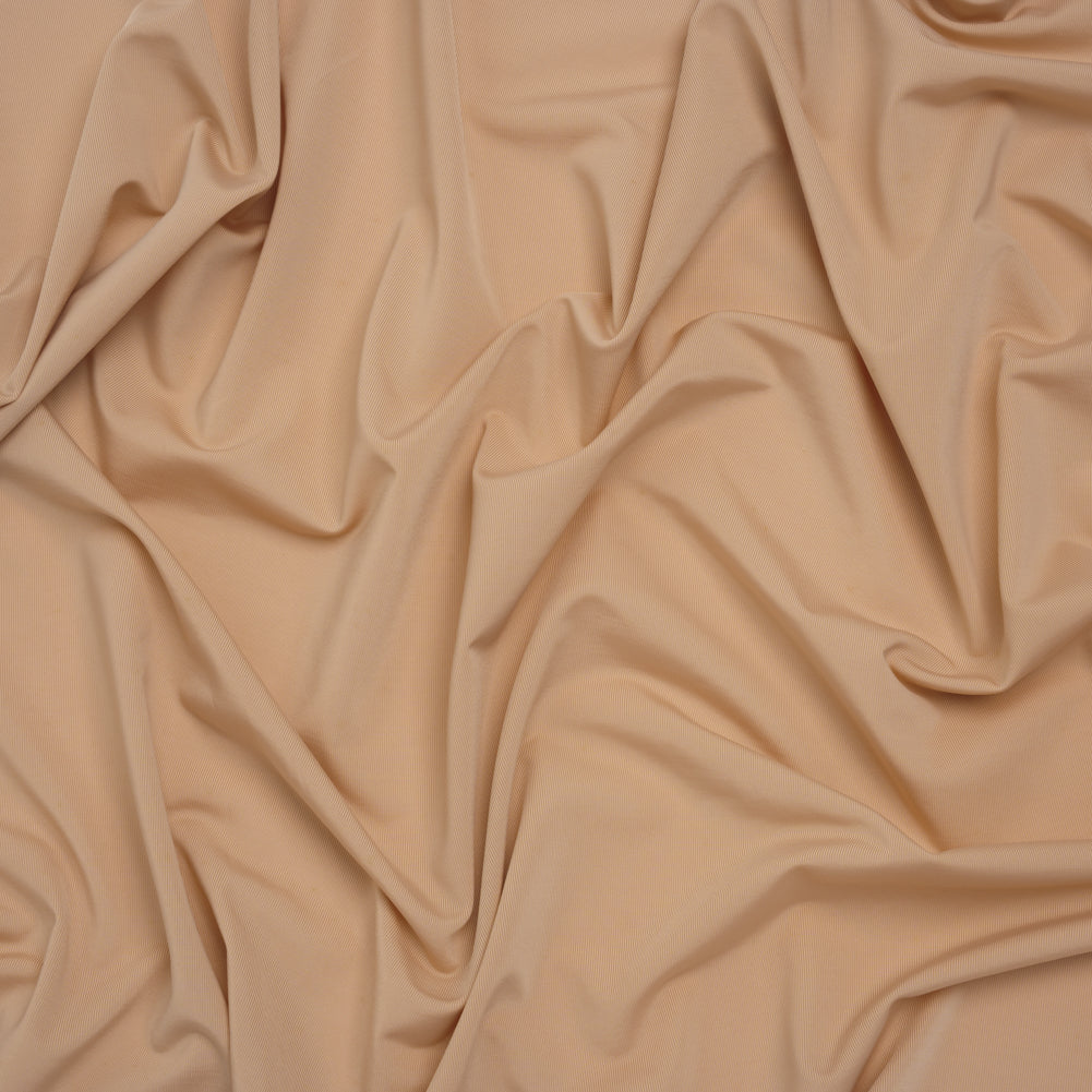 Stretch Polyester Jersey - Buff - Famous Australian Designer Deadstock