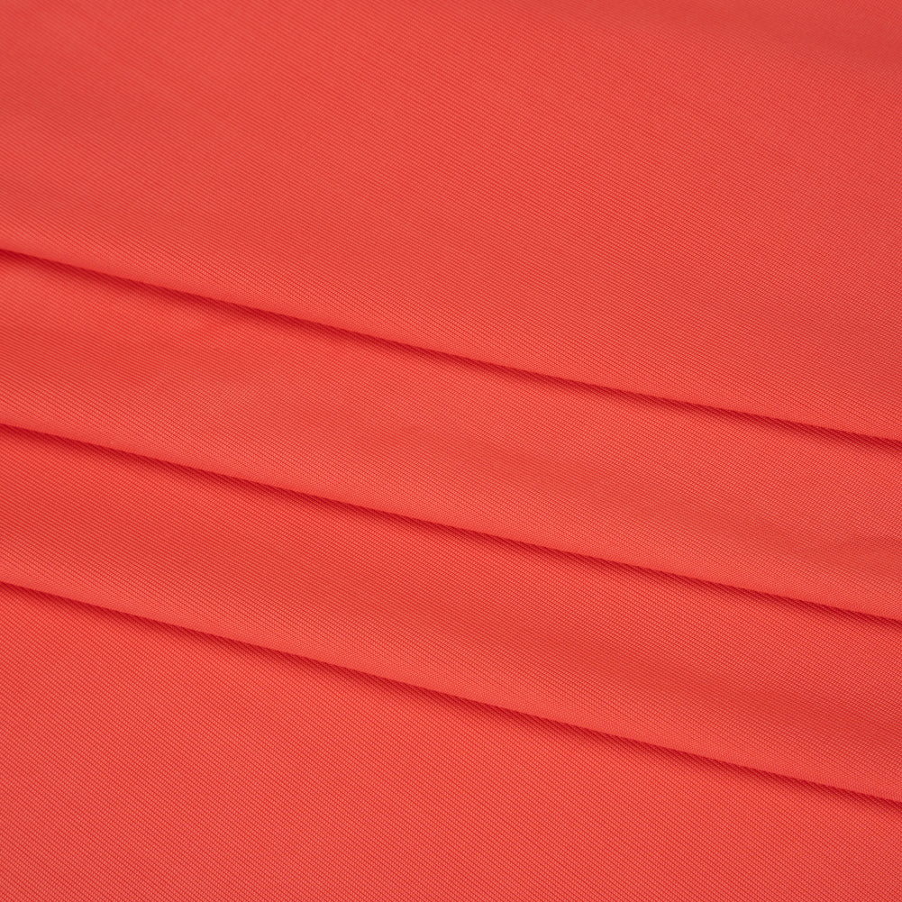 Stretch Polyester Jersey - Coral - Famous Australian Designer Deadstock - Folded
