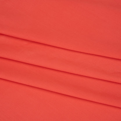 Stretch Polyester Jersey - Coral - Famous Australian Designer Deadstock