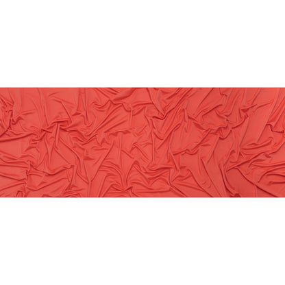 Stretch Polyester Jersey - Coral - Famous Australian Designer Deadstock