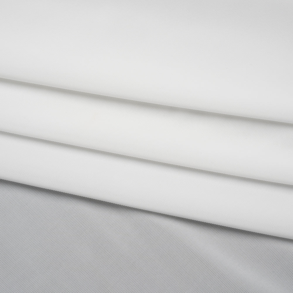 Stretch Polyester Jersey - Off White - Famous Australian Designer Deadstock - Folded