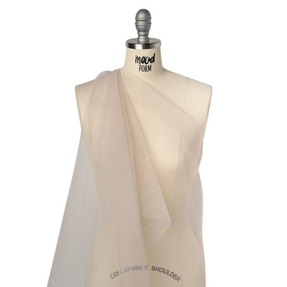 Polyester Tulle Crinoline - Tea - Famous Australian Designer Deadstock Drape
