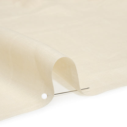 Lightweight Linen Woven - Pale Wheat - Famous Australian Designer Deadstock