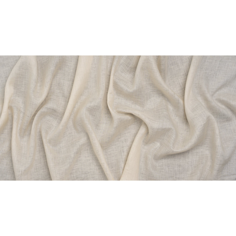 Lightweight Linen Woven - Parchment - Famous Australian Designer Deadstock - Full