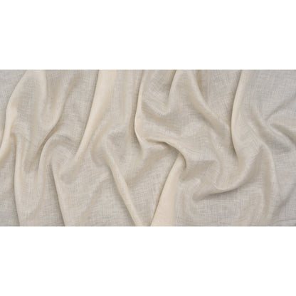 Lightweight Linen Woven - Parchment - Famous Australian Designer Deadstock