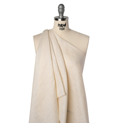 Lightweight Linen Woven - Parchment - Famous Australian Designer Deadstock