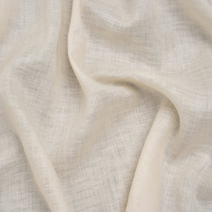Lightweight Linen Woven - Parchment - Famous Australian Designer Deadstock