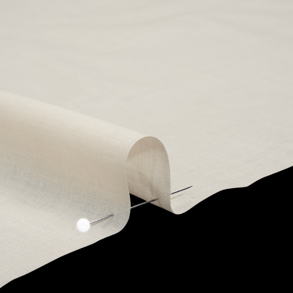 Cotton Voile Lining - Natural Beige - Famous Australian Designer Deadstock - Detail