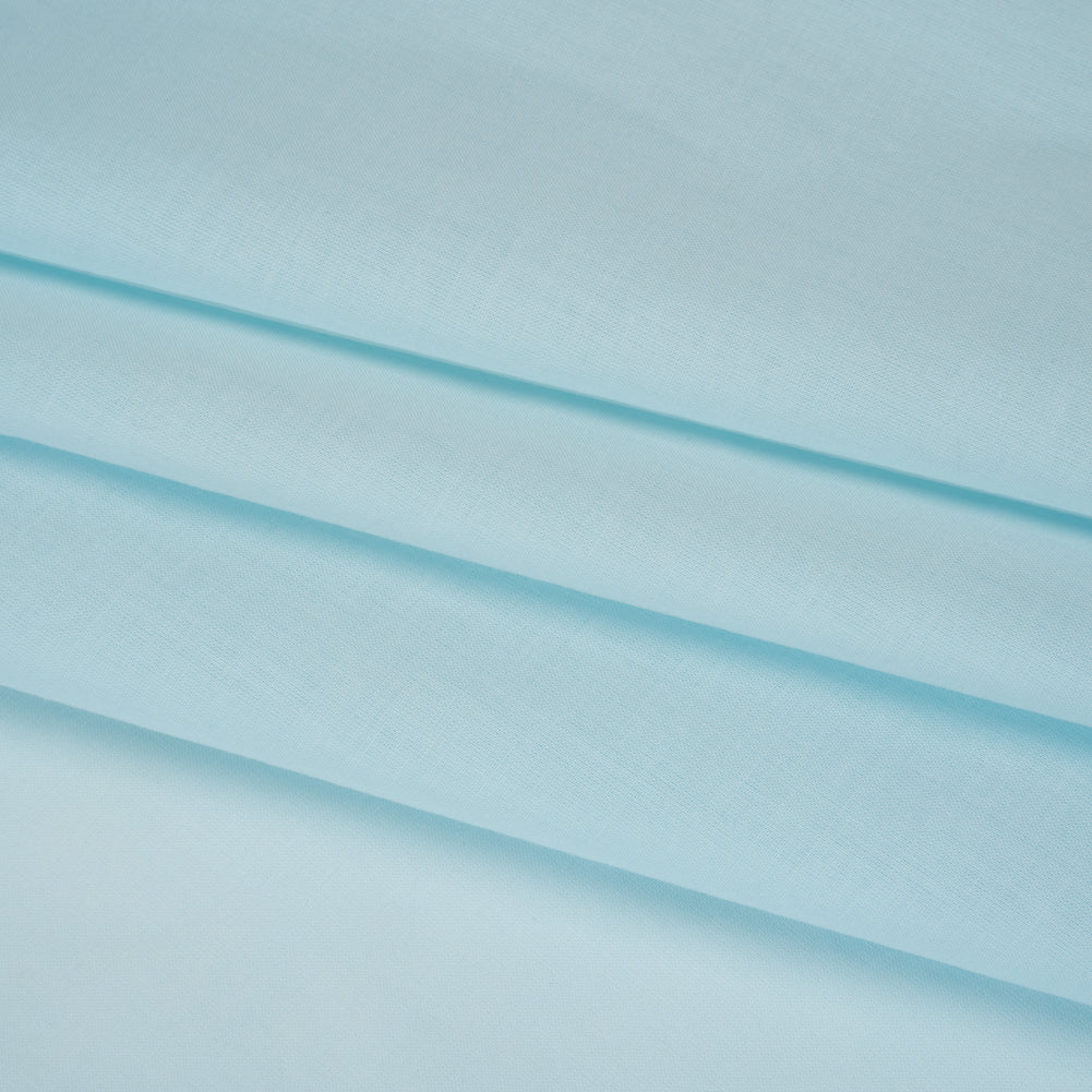 Cotton Voile Lining - Spun Sugar Blue - Famous Australian Designer Deadstock - Folded