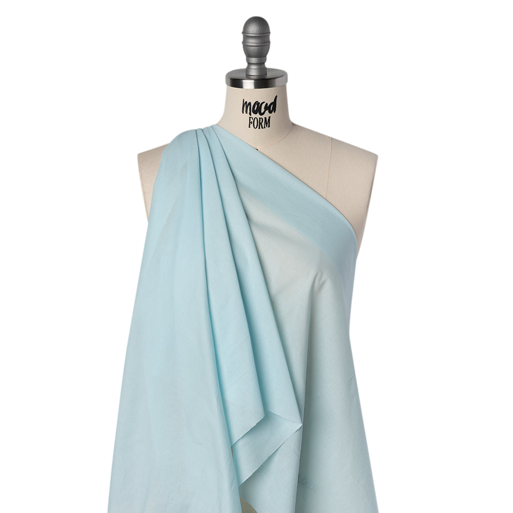 Cotton Voile Lining - Spun Sugar Blue - Famous Australian Designer Deadstock - Drape