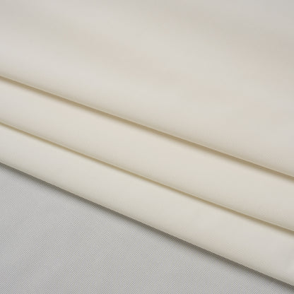 Stretch Polyester Jersey - Parchment - Famous Australian Designer Deadstock
