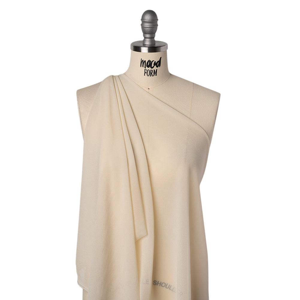 Viscose Georgette - Buff - Famous Australian Designer Deadstock - Drape