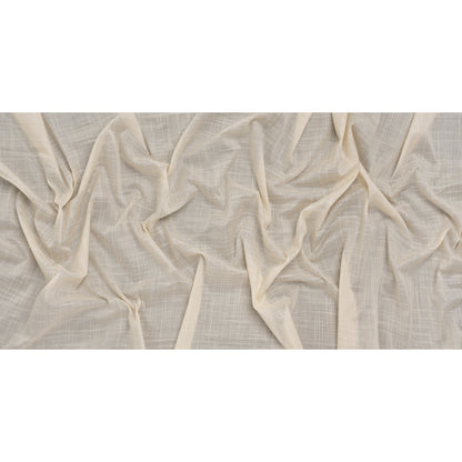 Textured Cotton Voile - Light Beige - Famous Australian Designer Deadstock