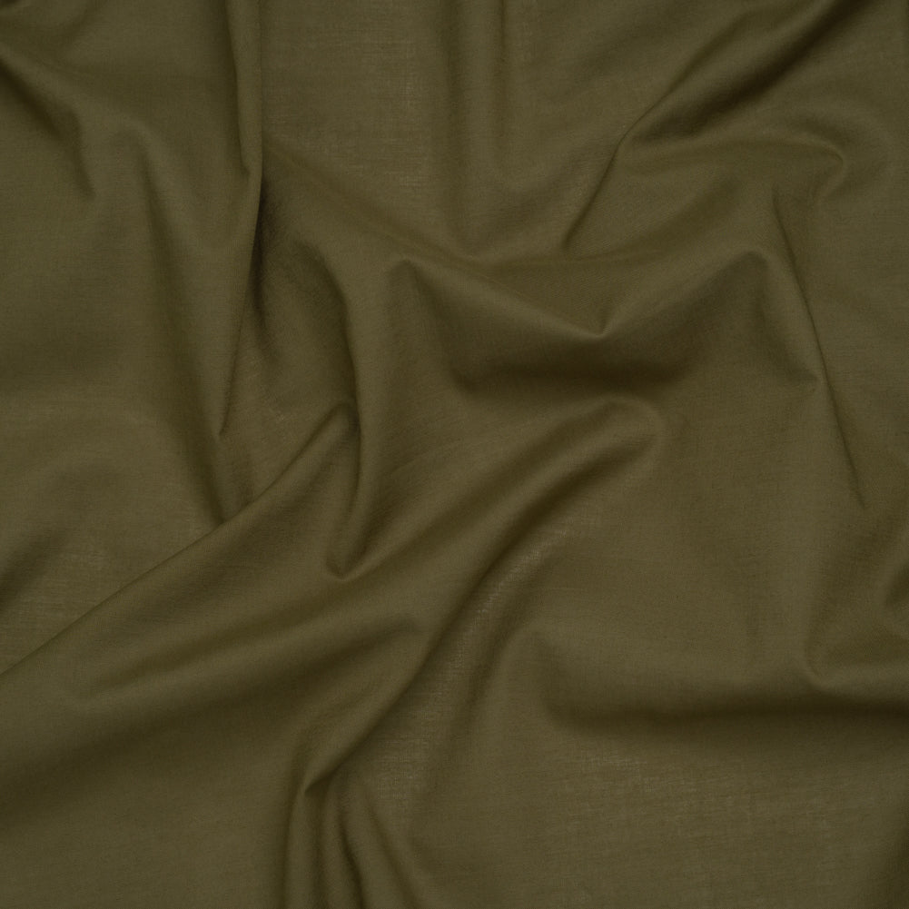 Cotton Voile Lining - Olive Green - Famous Australian Designer Deadstock