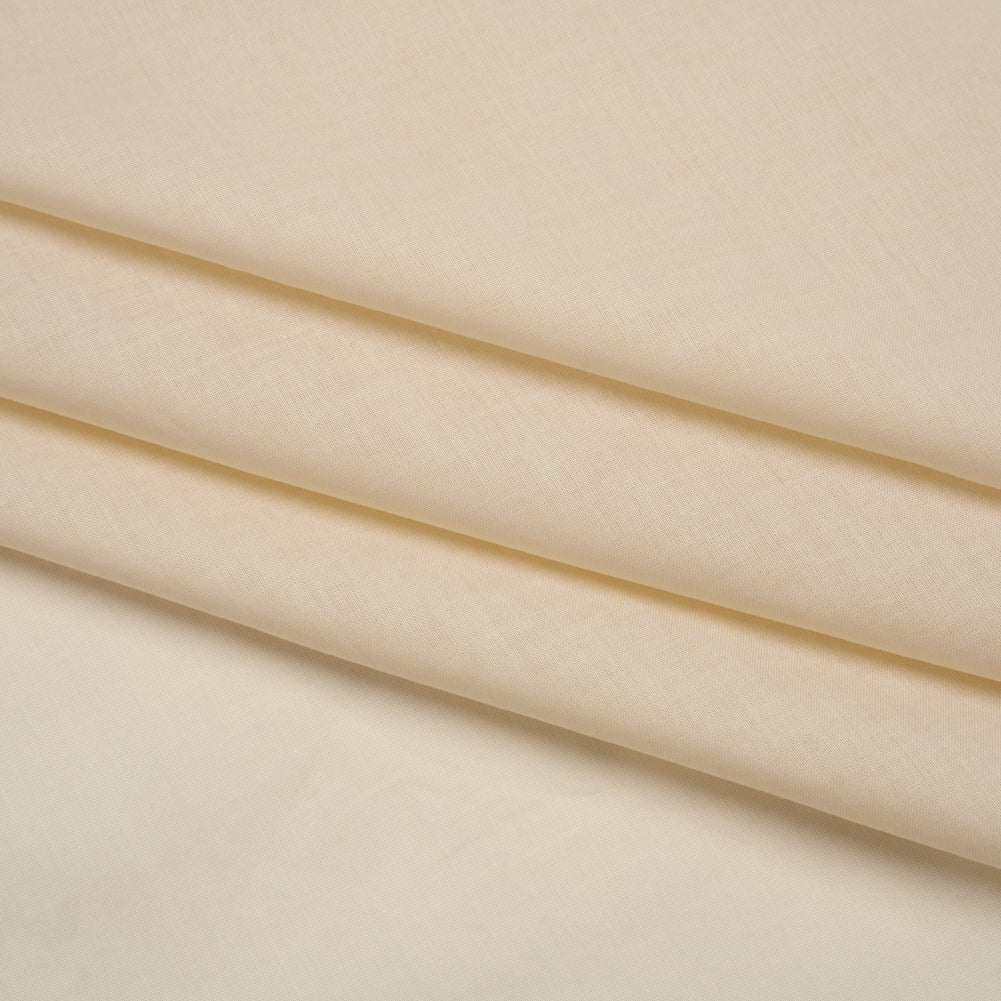 Cotton Voile Lining - Buff - Famous Australian Designer Deadstock - Folded
