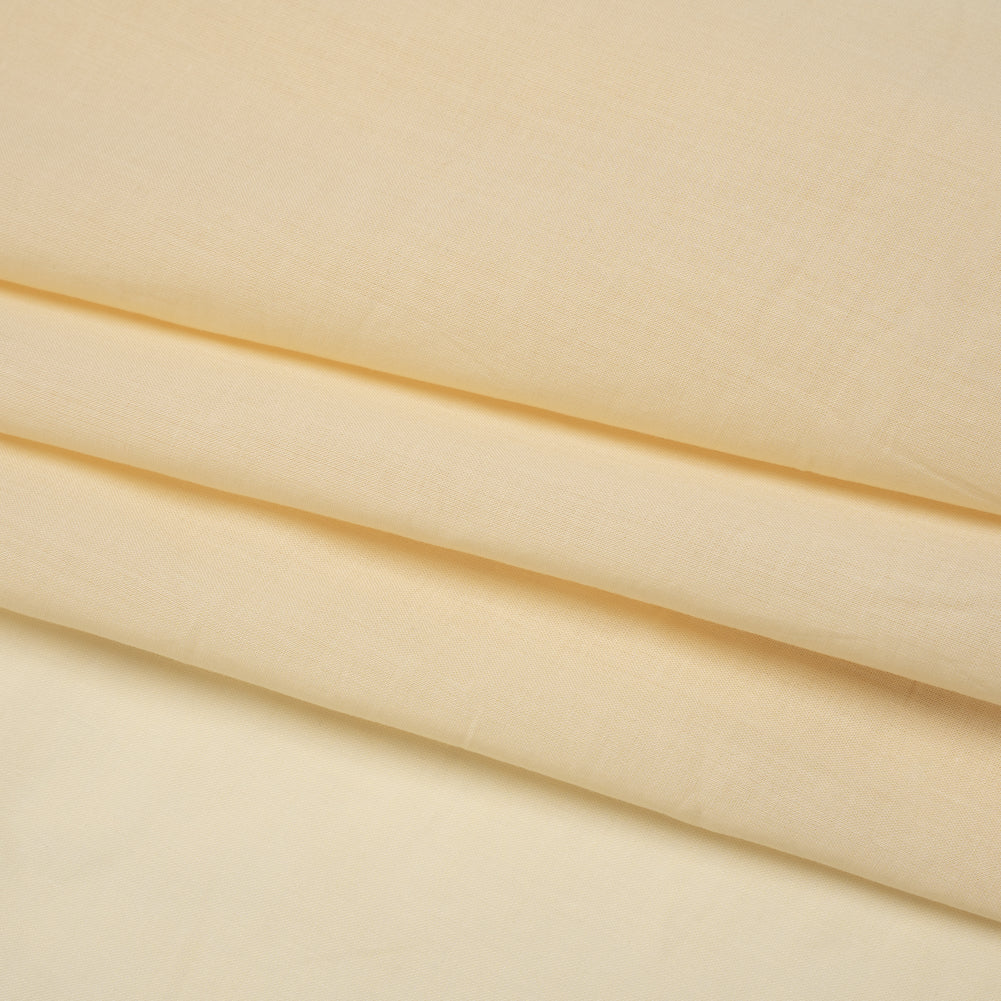Cotton Voile Lining - Straw - Famous Australian Designer Deadstock - Folded